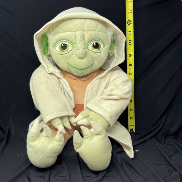 Star Wars Yoda Plush Stuffed Animal Removeable Jedi Robe Jay Franco 13" Sitting - Picture 10 of 11